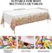 97 Pieces Confetti Sprinkles Tableware Set Disposable Tablecloth Paper Cups Dessert Plates Beverage Napkins for Party Decorations Wedding Birthday Party Favors